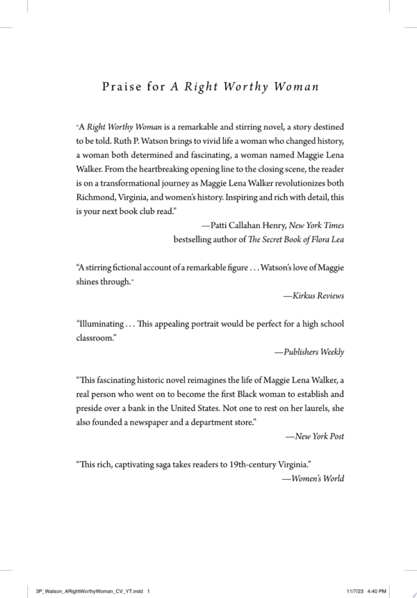 A Right Worthy Woman